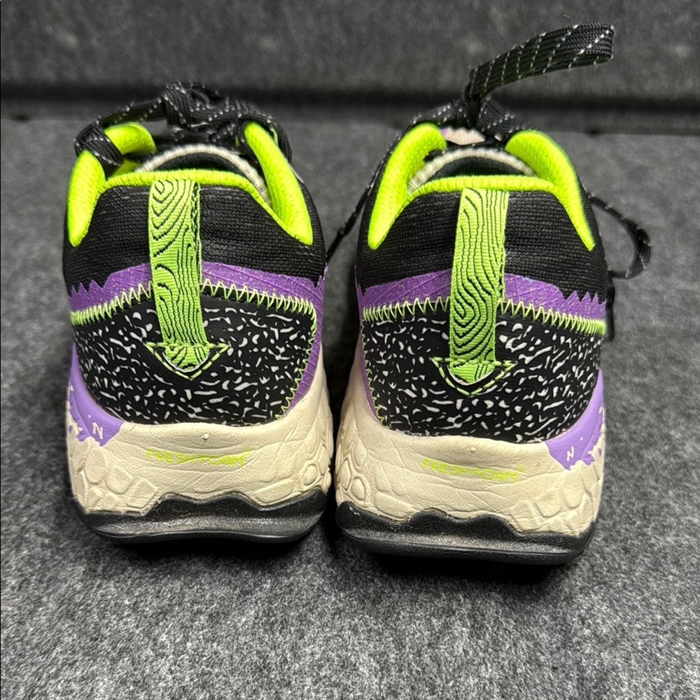New Balance Black and Purple Athletic Shoes with Chunky Sole - Picture 4 of 9